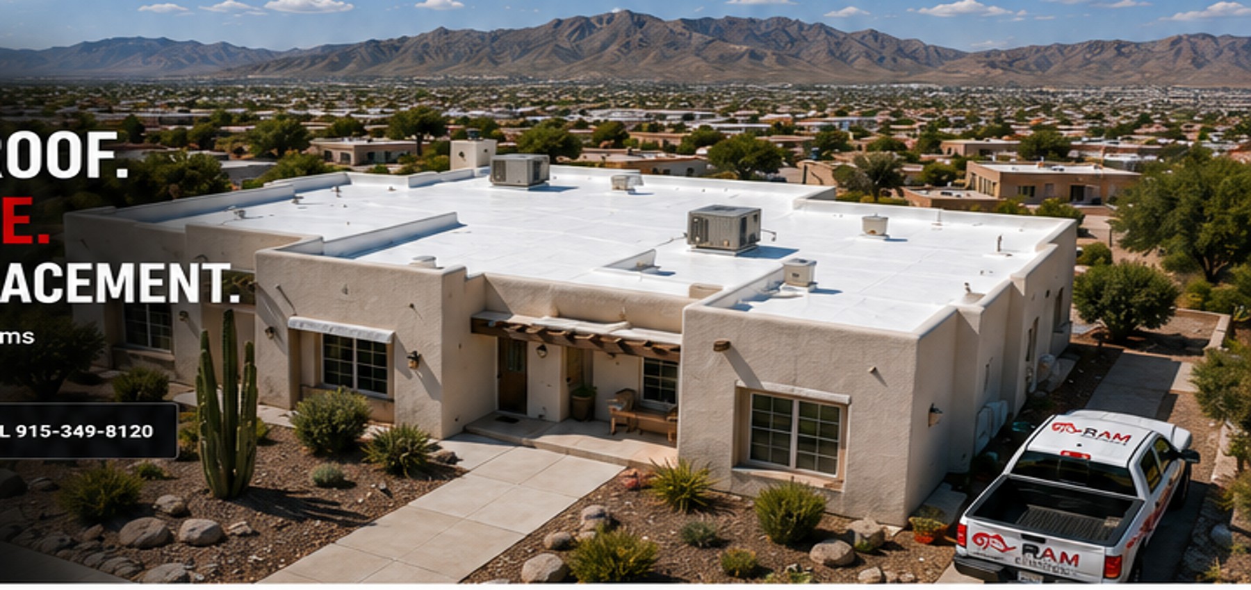 El Paso home flat roof