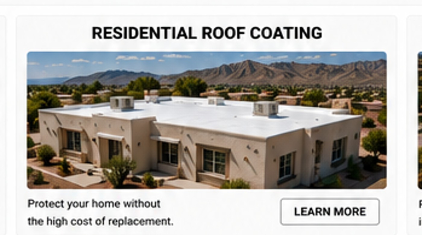Residential flat roof